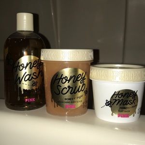 PINK Victoria’s Secret honey bath set